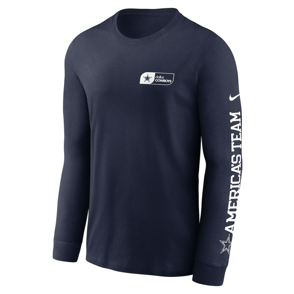 Dallas Cowboys America's Team Essential Long Sleeve T-Shirt Navy