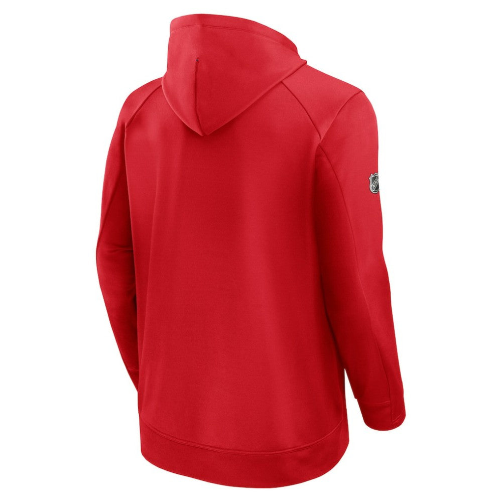 NHL New York Rangers Fanatics Authentic Pro Rink Fleece Pullover Hoodie - Red
