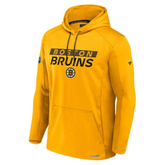 NHL Boston Bruins Fanatics Authentic Pro Rink Fleece Pullover Hoodie - Gold