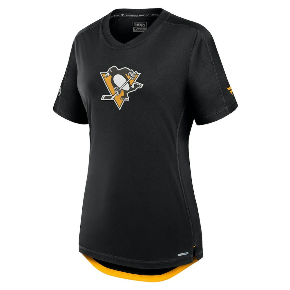 NHL Pittsburgh Penguins Fanatics Women's Authentic Pro Rink T-Shirt - Black