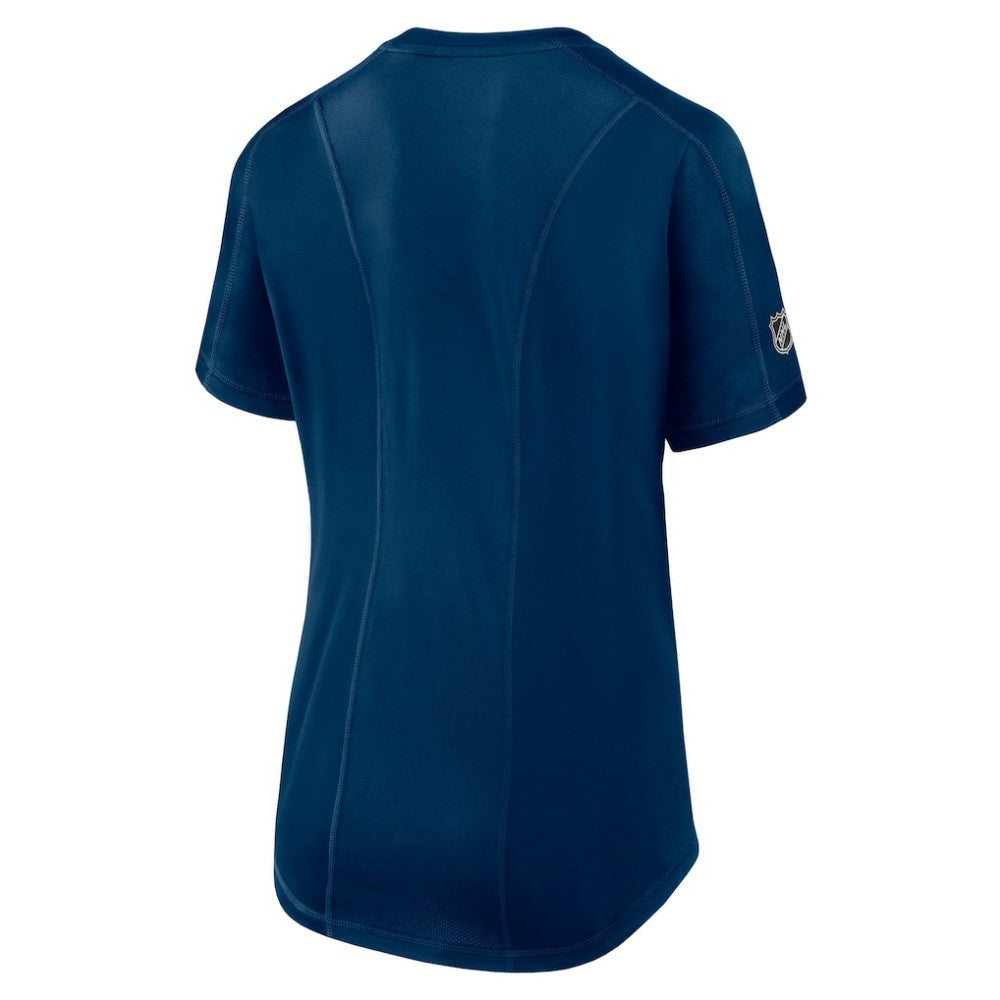 NHL Seattle Kraken Fanatics Women's Authentic Pro Rink T-Shirt - Deep Sea Blue