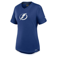 NHL Tampa Bay Lightning Fanatics Women's Authentic Pro Rink Tech T-Shirt - Blue