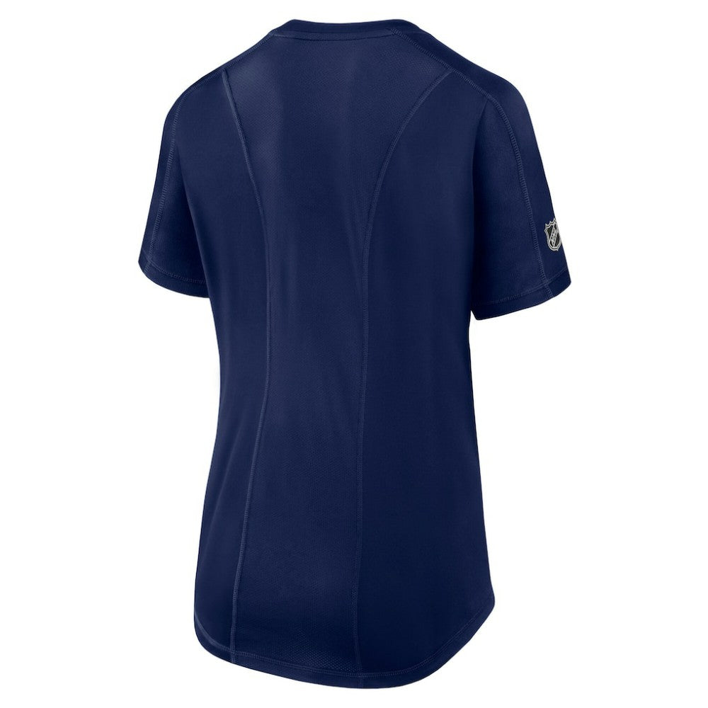 NHL New York Rangers Fanatics Women's Authentic Pro Rink Tech T-Shirt - Navy