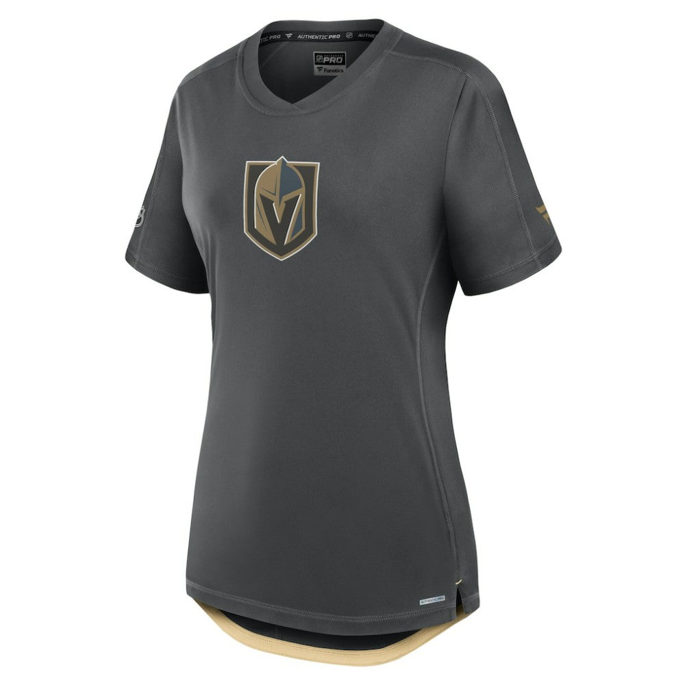 NHL Vegas Golden Knights Fanatics Women's Authentic Pro Rink Tech T-Shirt - Gray