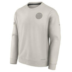 NHL Edmonton Oilers Fanatics Authentic Pro Road Fleece Pullover Sweatshirt - Cream