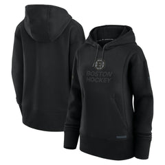 NHL Boston Bruins Fanatics Women's Authentic Pro Road Pullover Hoodie - Black