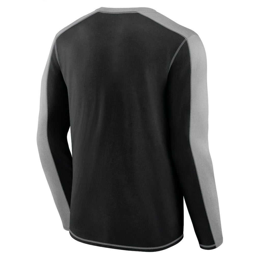 Pittsburgh Steelers Behind the Line Long Sleeve T-Shirt Black/Gray