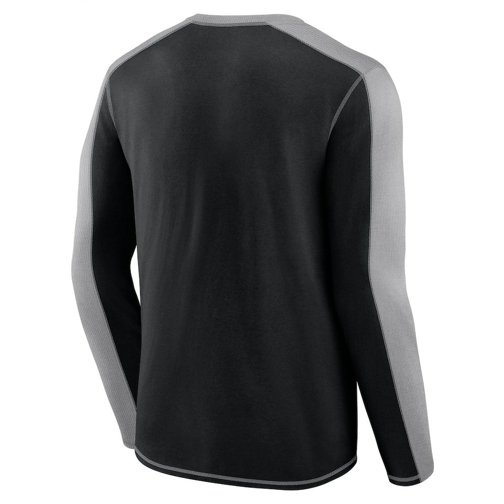 Pittsburgh Steelers Behind the Line Long Sleeve T-Shirt Black/Gray