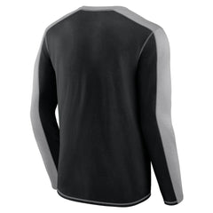 Pittsburgh Steelers Behind the Line Long Sleeve T-Shirt Black/Gray