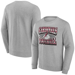 Arizona Cardinals Chance Throwback Fleece Pullover Sweatshirt Heather Gray