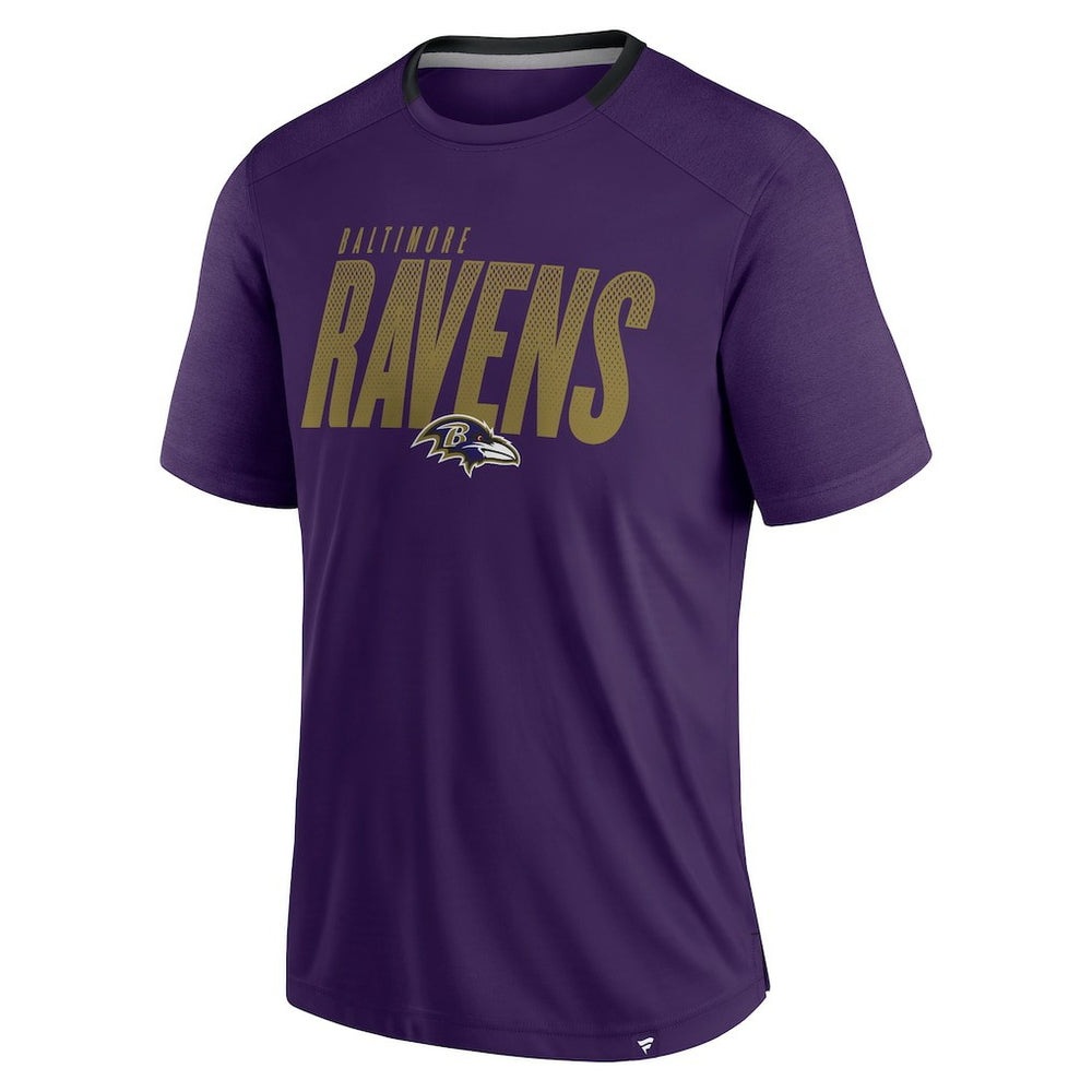 Baltimore Ravens Defender Fade Slant T-Shirt Purple