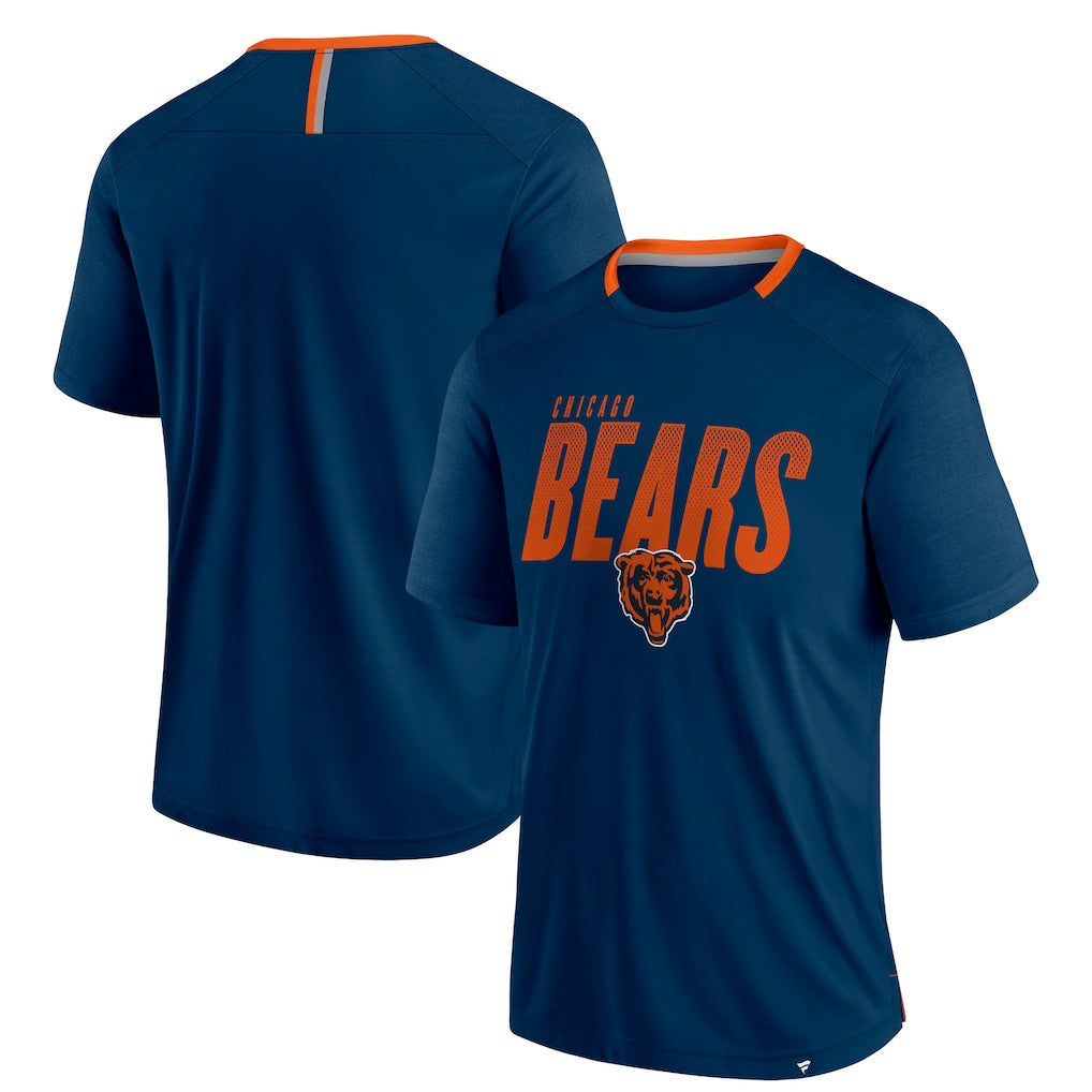Chicago Bears Defender Fade Slant T-Shirt Navy