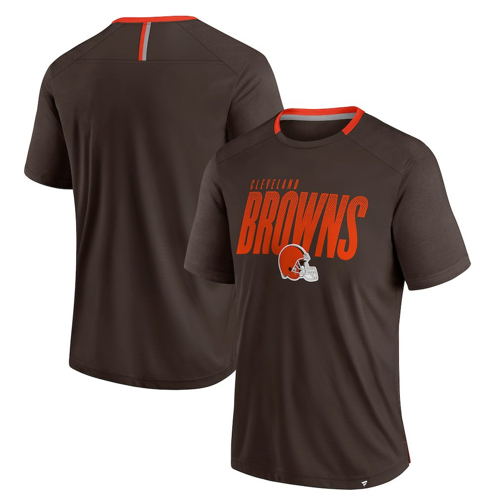 Cleveland Browns Defender Fade Slant T-Shirt Brown