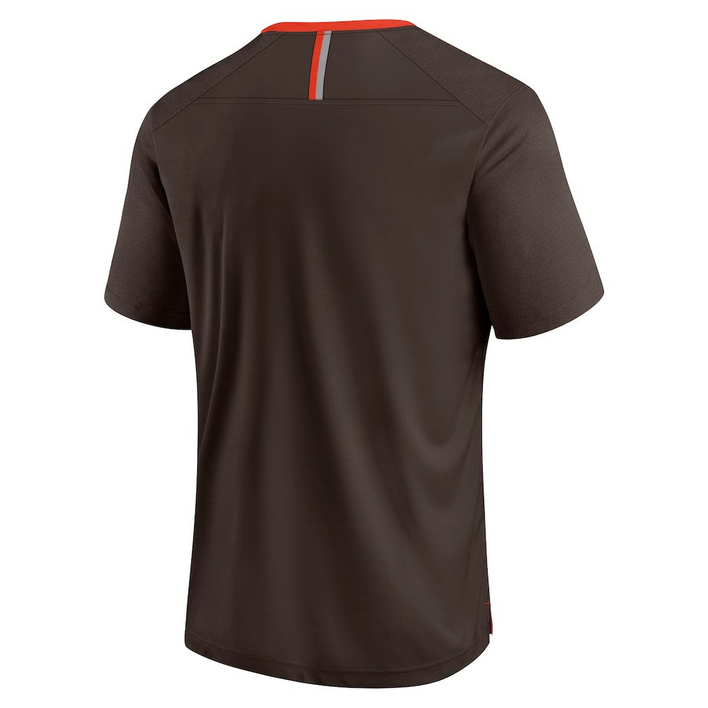 Cleveland Browns Defender Fade Slant T-Shirt Brown