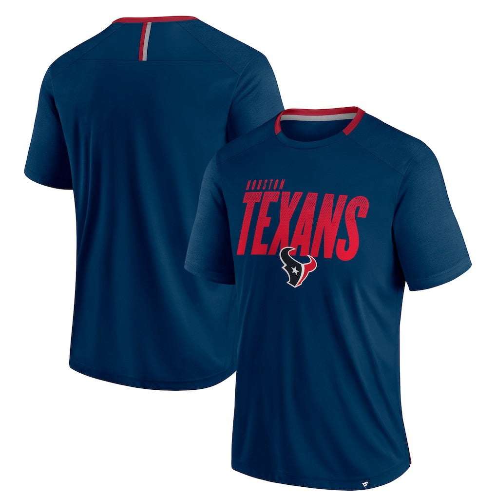 Houston Texans Defender Fade Slant T-Shirt Navy