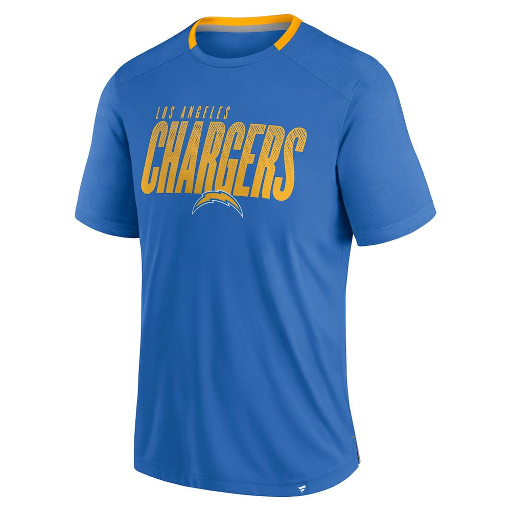 Los Angeles Chargers Defender Fade Slant T-Shirt Powder Blue