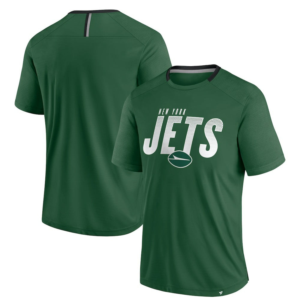 New York Jets Defender Fade Slant T-Shirt Green