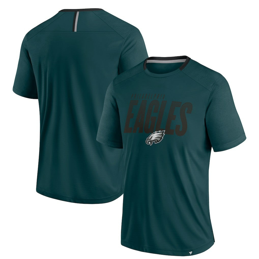 Philadelphia Eagles Defender Fade Slant T-Shirt Midnight Green