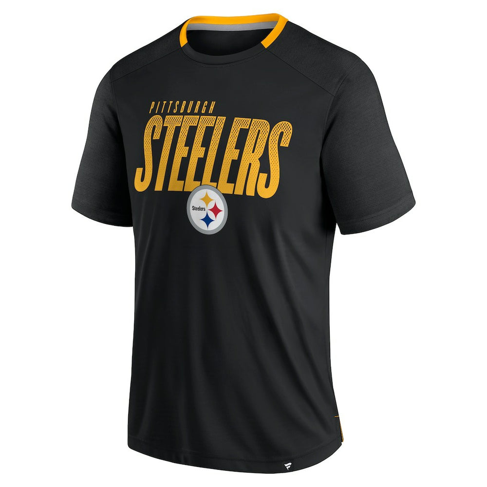 Pittsburgh Steelers Defender Fade Slant T-Shirt Black
