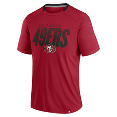 San Francisco 49ers Defender Fade Slant T-Shirt Scarlet