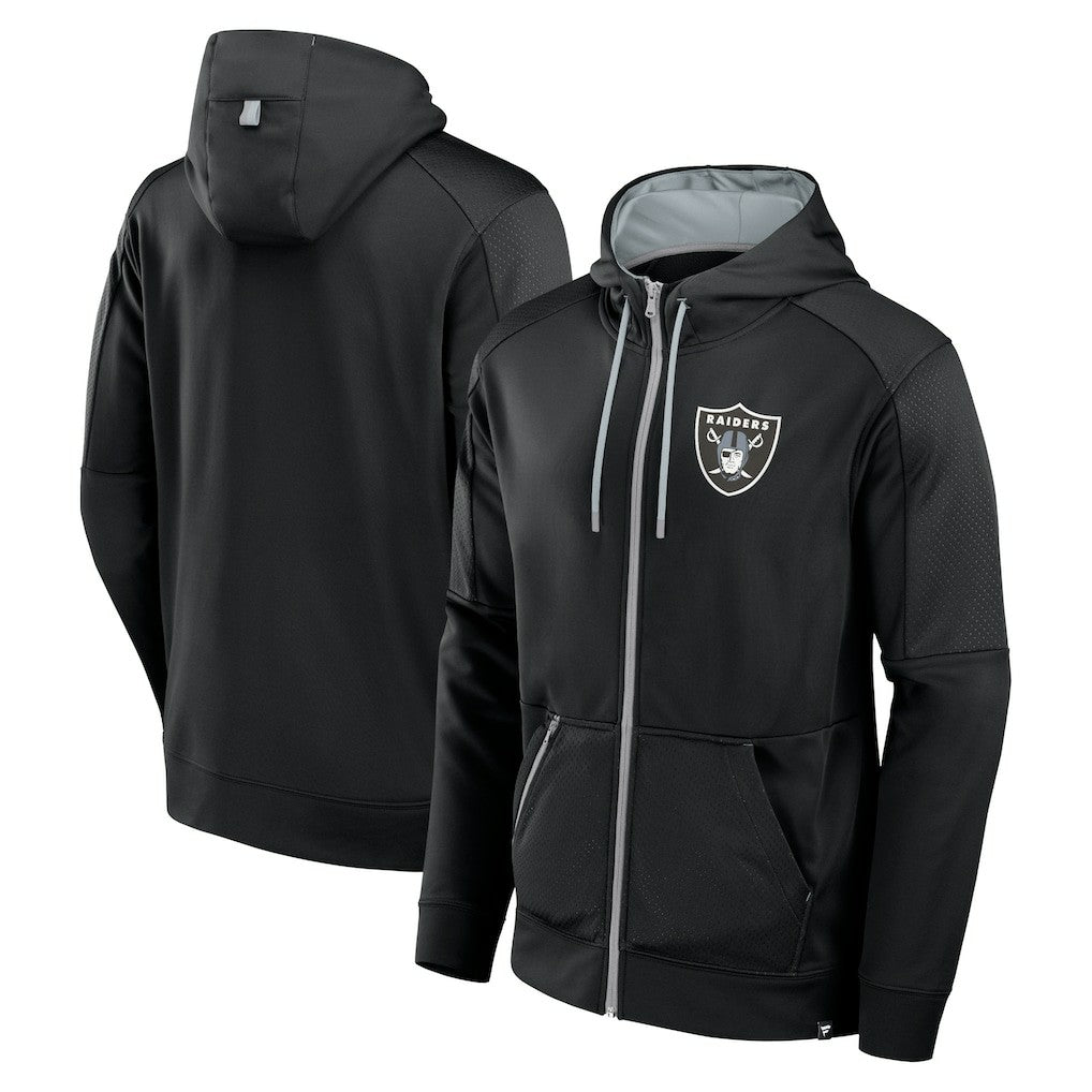 Las Vegas Raiders Defender Full-Zip Hoodie Black