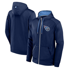 Tennessee Titans Defender Full-Zip Hoodie Navy