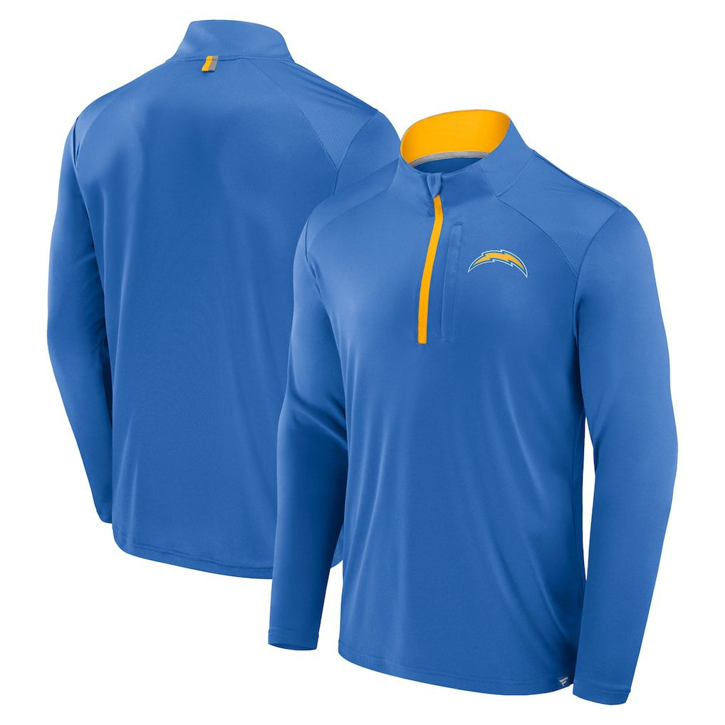 Los Angeles Chargers Defender Long Sleeve Quarter-Zip Jacket Powder Blue