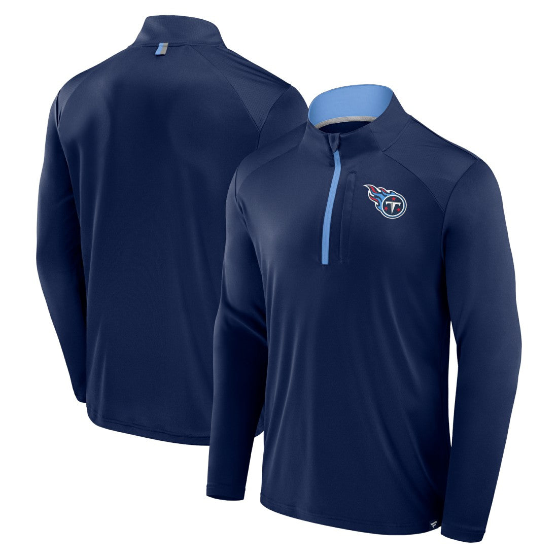 Tennessee Titans Defender Long Sleeve Quarter-Zip Jacket Navy
