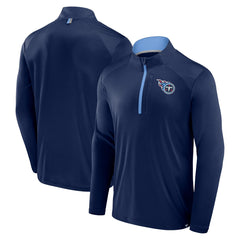 Tennessee Titans Defender Long Sleeve Quarter-Zip Jacket Navy