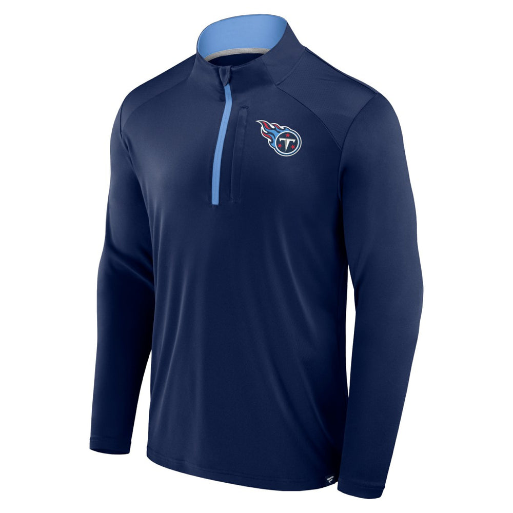 Tennessee Titans Defender Long Sleeve Quarter-Zip Jacket Navy