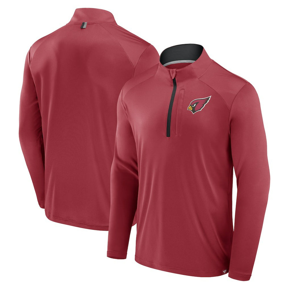 Arizona Cardinals Defender Long Sleeve Quarter-Zip Jacket Cardinal