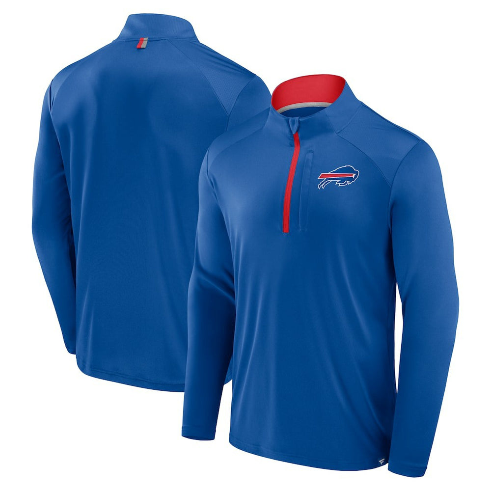 Buffalo Bills Defender Long Sleeve Quarter-Zip Jacket Royal