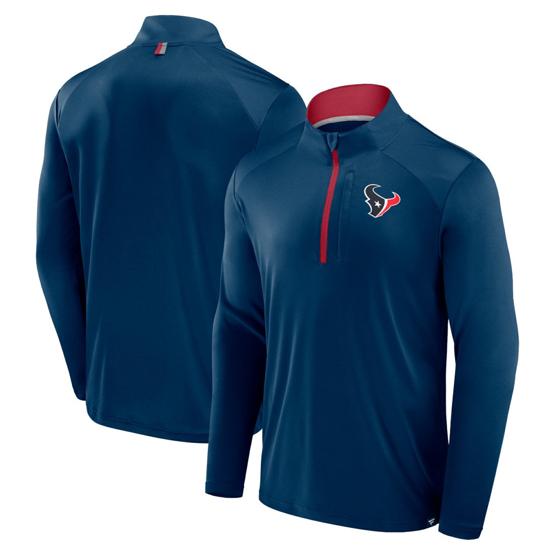 Houston Texans Defender Long Sleeve Quarter-Zip Jacket Navy