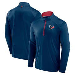 Houston Texans Defender Long Sleeve Quarter-Zip Jacket Navy