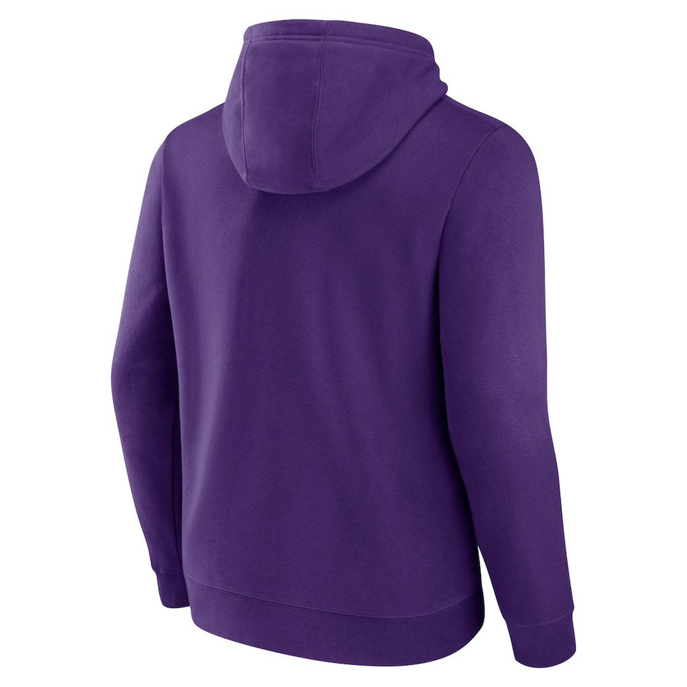 Minnesota Vikings Geometric Chrome Pullover Hoodie Purple