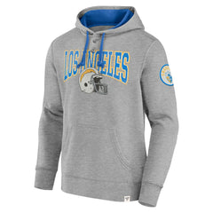 Los Angeles Chargers Label Maker Pullover Hoodie Gray