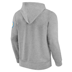 Los Angeles Chargers Label Maker Pullover Hoodie Gray