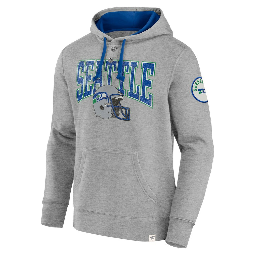 Seattle Seahawks Label Maker Pullover Hoodie Heather Gray