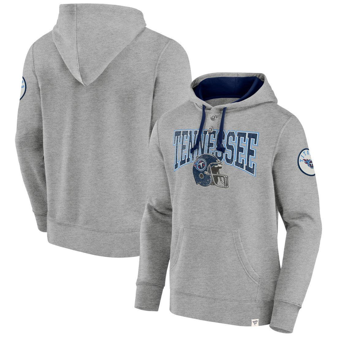 Tennessee Titans Label Maker Pullover Hoodie Heather Gray