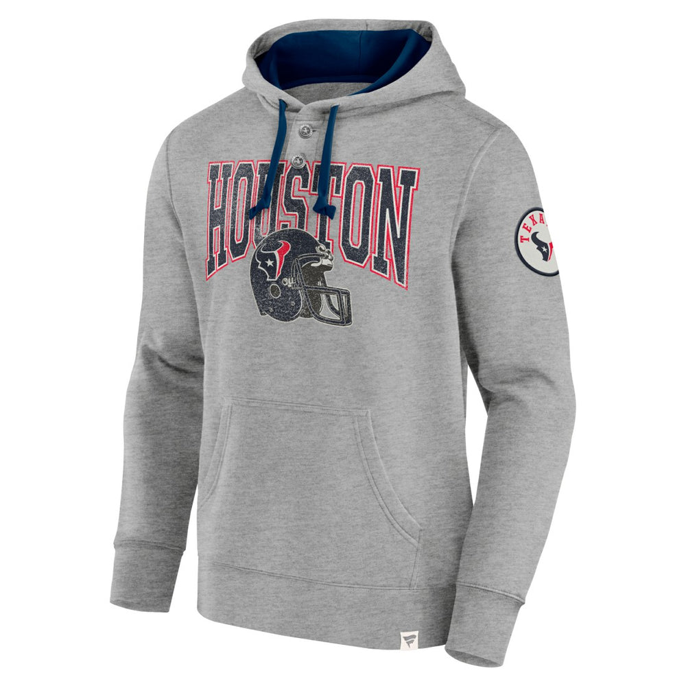 Houston Texans Label Maker Pullover Hoodie Heather Gray