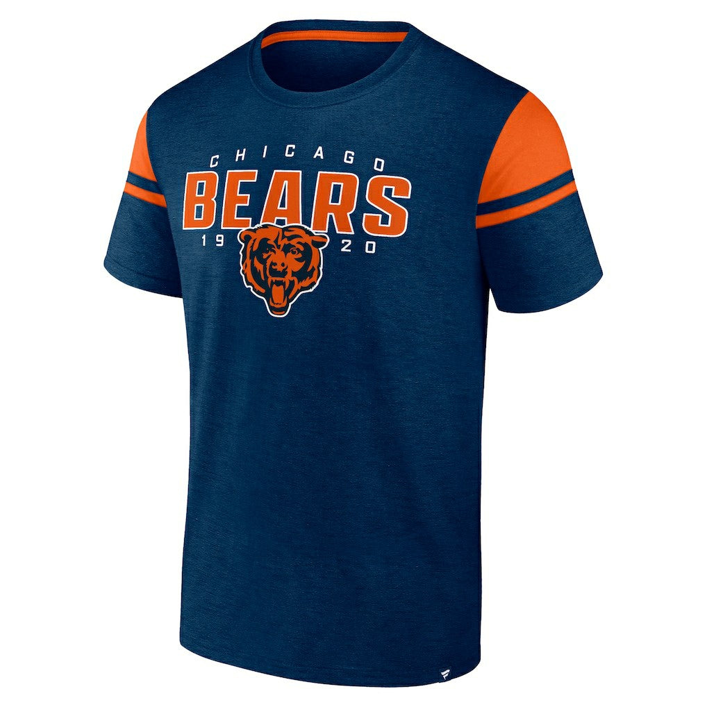 Chicago Bears Old School Play Slub T-Shirt Navy