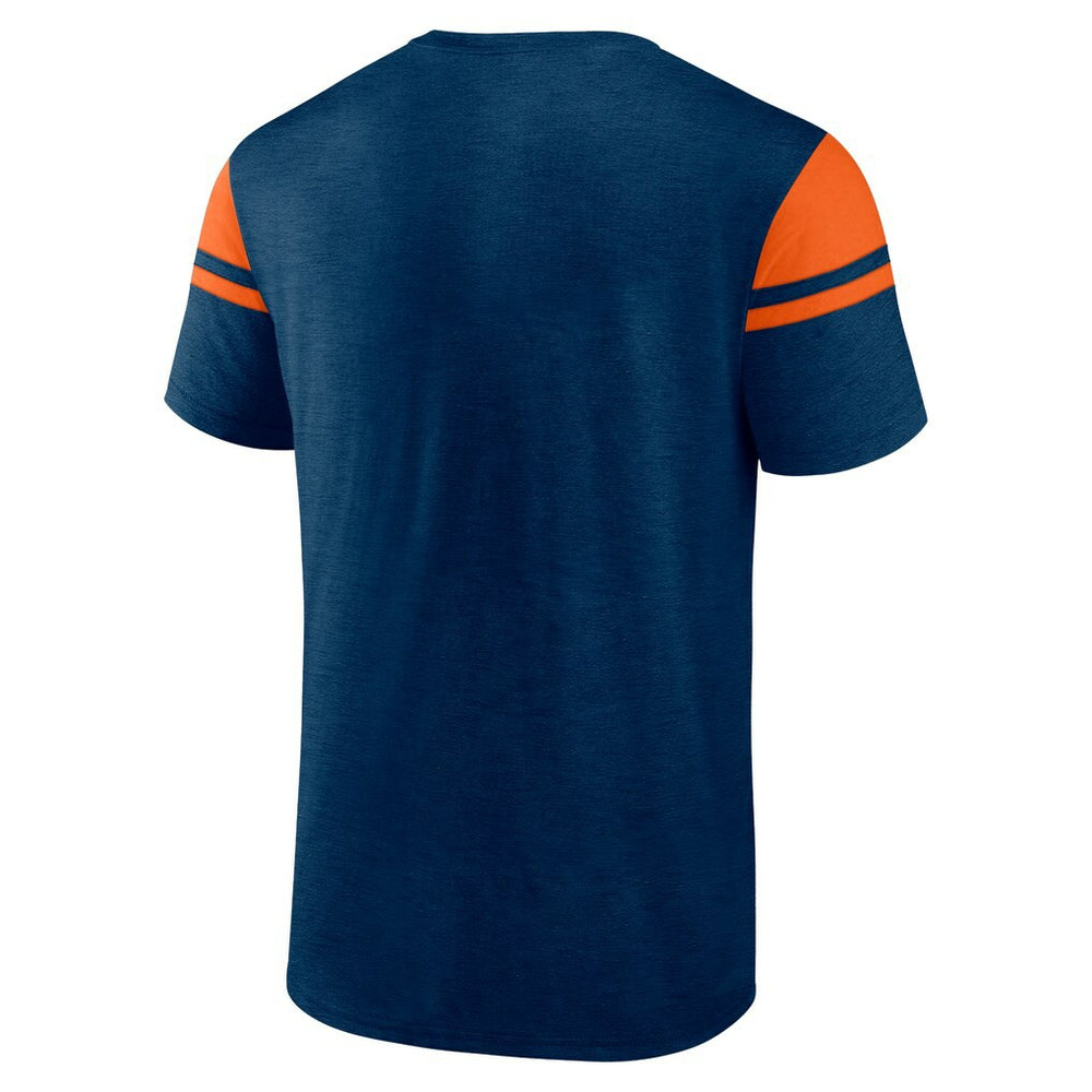 Chicago Bears Old School Play Slub T-Shirt Navy