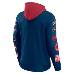 Houston Texans Patched Out Pullover Hoodie Navy/Cardinal