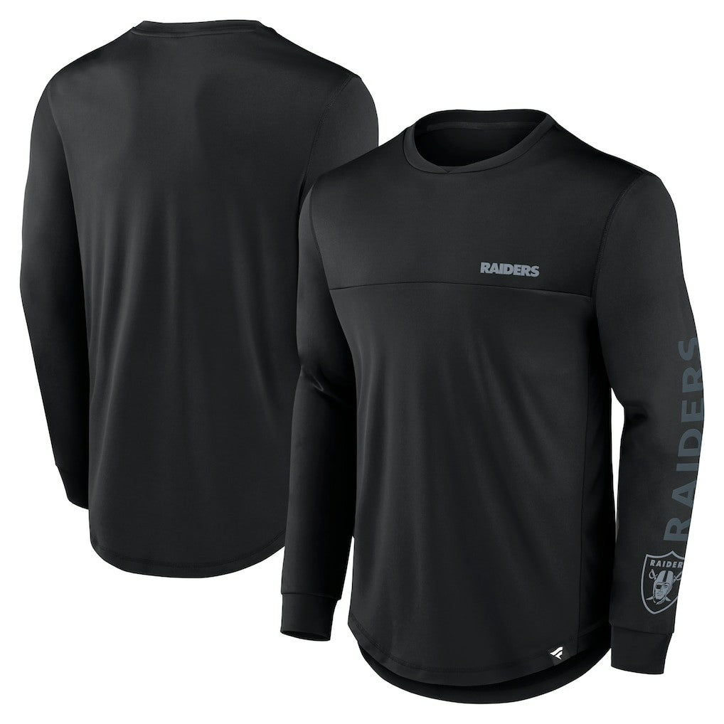 Las Vegas Raiders Blackout Long Sleeve T-Shirt Black