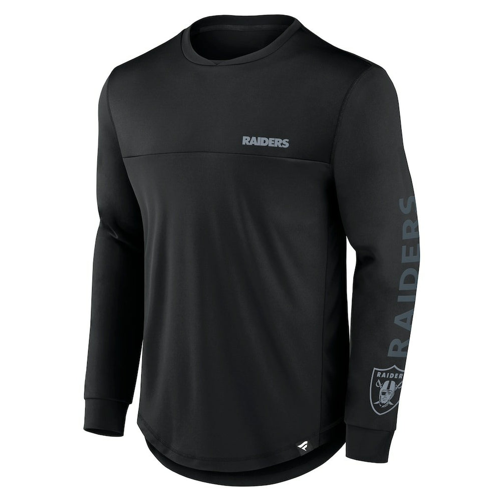 Las Vegas Raiders Blackout Long Sleeve T-Shirt Black
