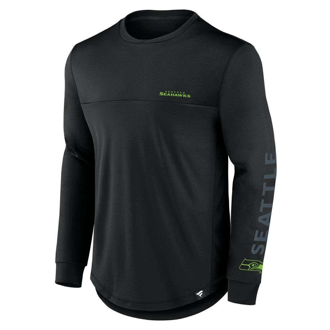 Seattle Seahawks Blackout Long Sleeve T-Shirt Black