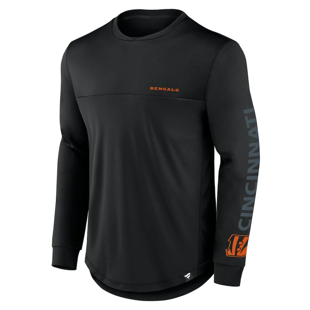 Cincinnati Bengals Blackout Long Sleeve T-Shirt Black