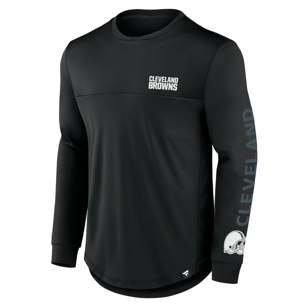 Cleveland Browns Blackout Long Sleeve T-Shirt Black