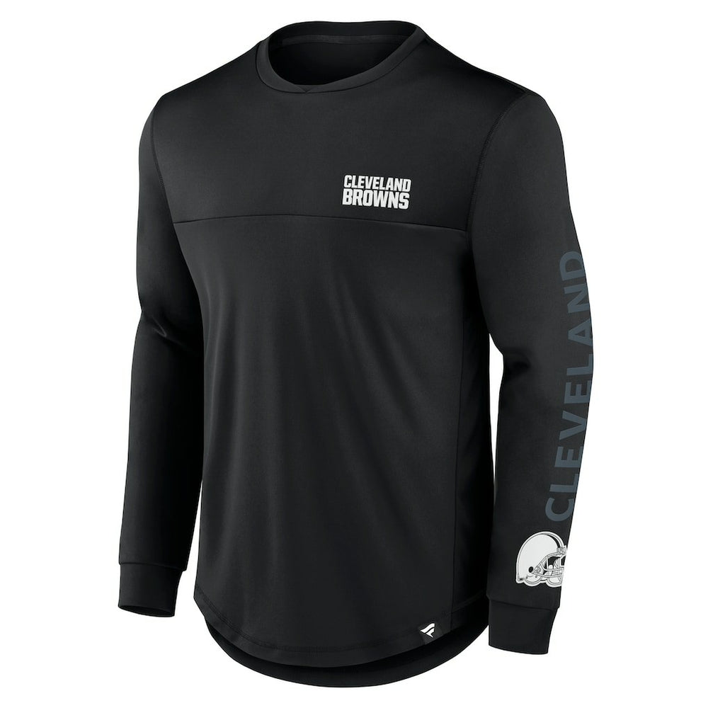 Cleveland Browns Blackout Long Sleeve T-Shirt Black