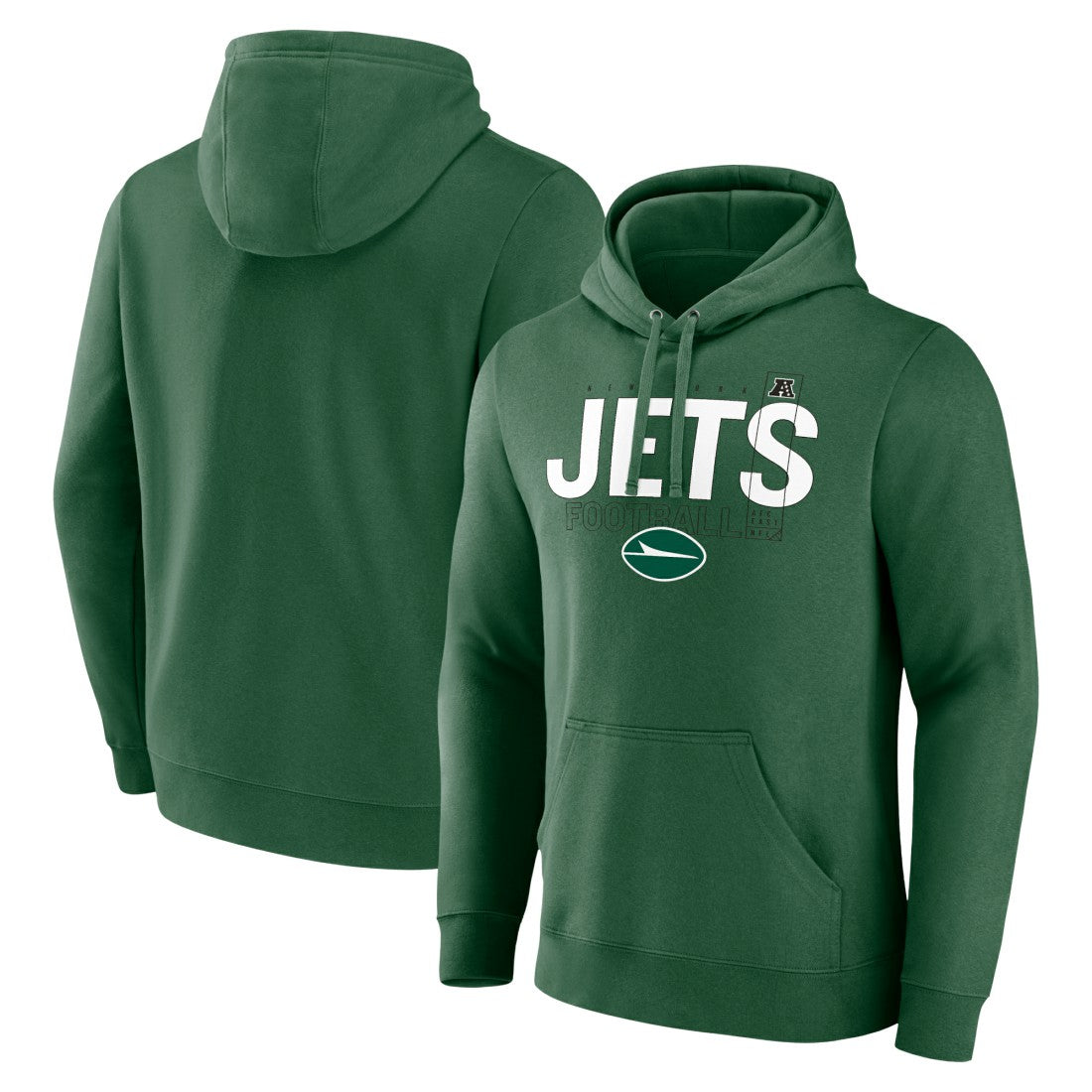 New York Jets Pylon Outline Pullover Hoodie Green